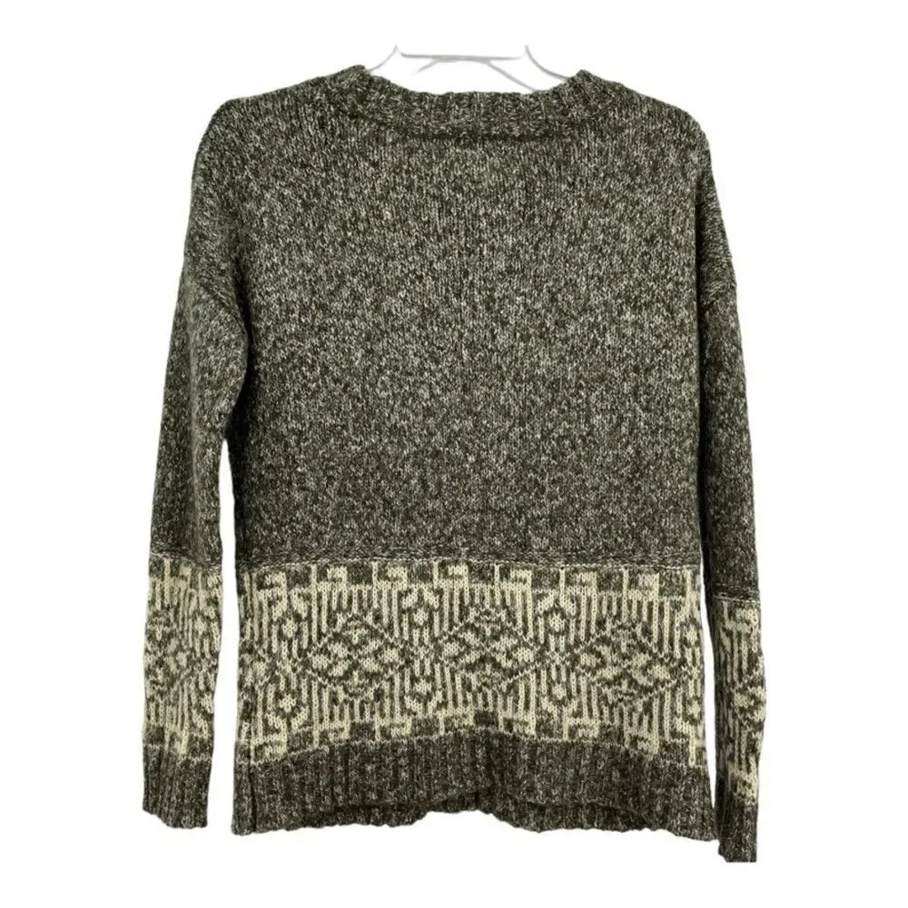 Urban Outfitters Ecote Heather Green Pullover Knit Sweater Front Pockets Women S - Picture 3 of 12